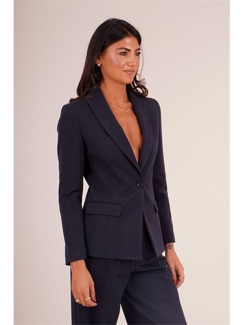 Giacca gessata elmas phil | 040662BLU